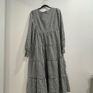 Gingham pattern dress